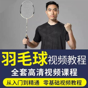 羽毛球视频教程少儿童成人零基础自学课程战术训练教学技巧培训-虚拟资料平台