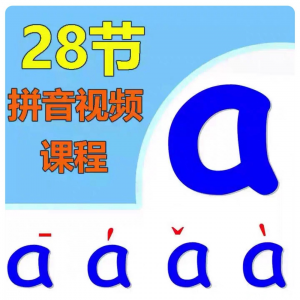 小学汉语拼音视频教学习拼读训练声母韵母教程儿童基础启蒙师资料-虚拟资料平台