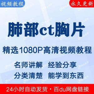 肺部ct胸片视频教程新手自学零基础入门精通教学课程全集-虚拟资料平台