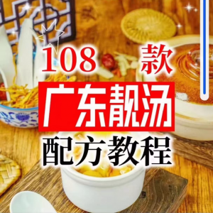 【拍下即送】108种广东靓汤视频教程100+广府靓汤商用技术实体店-虚拟资料平台