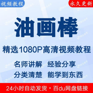 油画棒视频教程新手自学零基础入门精通教学课程全集-虚拟资料平台
