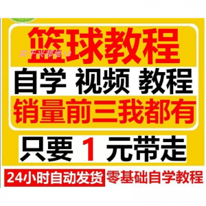 篮球视频教程大全教学训练教学课程基础打篮球技巧街球零基础入门-虚拟资料平台