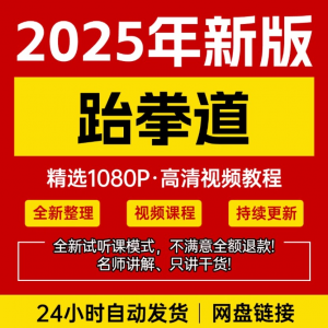 2025跆拳道视频教学课程零基础学习入门竞技跆拳道培训技术教程-虚拟资料平台