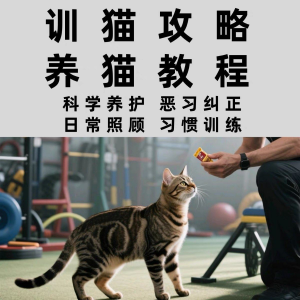 训猫入门培训教学视频课程驯猫教程家庭养猫指南攻略大全注意事项-虚拟资料平台