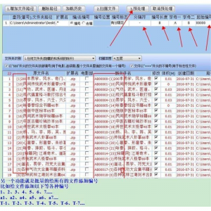 批量文件名提取软件/文件名批量编号/文件名批量修改-虚拟资料平台