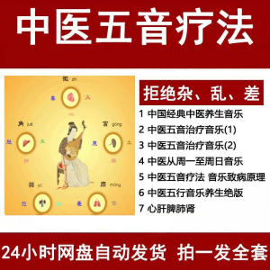 中医音乐疗法五行五音频视频养生馆全套宫商角徵疗愈解压音药mp3-虚拟资料平台