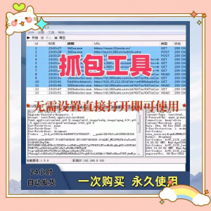 抓包工具软件开发源代码分析设计素材一次性购买永久使用-虚拟资料平台
