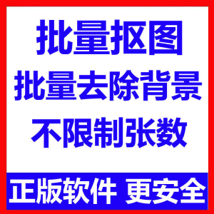 批量抠图工具 全自动去除图片背景软件 本地运行 不限制张数-虚拟资料平台