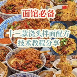 【下单即送】视频教程面馆13款浇头拌面配方新手摆摊创业培训-虚拟资料平台