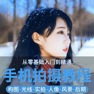 手机摄影教程snapseed人像后期修图拍摄拍照课程从入门到精通-虚拟资料平台