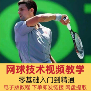 网球技术教程视频基本动作分解教学零基础入门自学到精通电子版课-虚拟资料平台