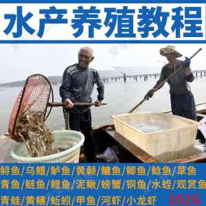水产养殖影片教程黄颡泥鳅螃蟹乌鳢鲈鱼鲟鱼水蛭养鱼技术培训课程-虚拟资料平台