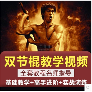 双节棍视频教程双截棍教学全套两节棍初学者入门实战训练技巧方法-虚拟资料平台