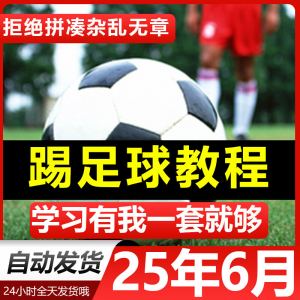 青少年踢足球技巧与足球教学全套视频教程从入门到精通基础视频课-虚拟资料平台