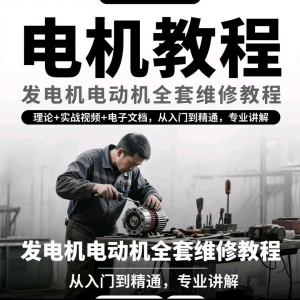 电机教程视频发电机电动机结构原理维修技术小学素材布线图教程-虚拟资料平台