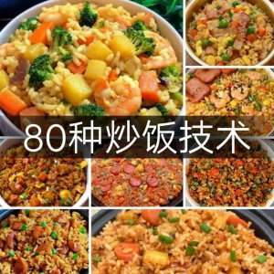炒饭技术配方教程大全蛋炒饭的做法教学速食铁板烧摆地摊扬州商用-虚拟资料平台